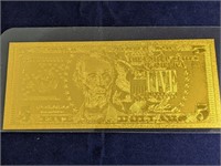 $5 Gold Foil Note