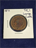 1871 PEI Large One Cent Coin