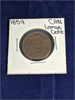 1859 Canada Large One Cent Coin