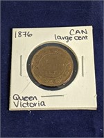 1876 Canada Large One Cent Coin