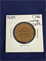 1887 Canada Large One Cent Coin