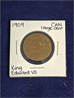 1909 Canada Large One Cent Coin