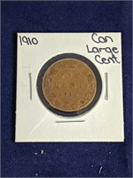 1910 Canada Large One Cent Coin