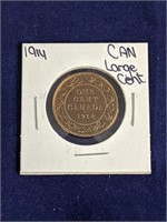 1914 Canada Large One Cent Coin
