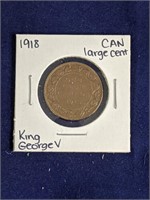 1918 Canada Large One Cent Coin