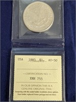 1885 USA Morgan Silver Dollar