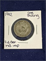 1942 Fid.Def.Ind.Imp 1 Schilling Coin