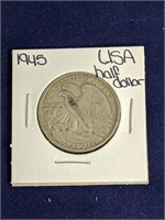 1945 USA Half Dollar