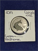 2019 Canada Wild 50 Cent Copper Redhorse Coin