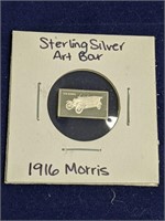 1916 Morris Sterling Silver Art Bar