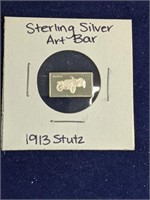 1913 Stutz Sterling Silver Art Bar