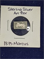 1875 Marcus Sterling Silver Art Bar