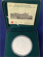 1998 Canadian RCMP Silver Proof Dollar