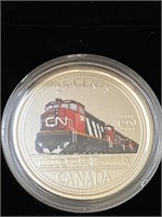 2019 Canadian 25 Cent 100th anniversary of CN coin