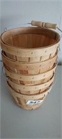 (5) QUARTER PECK BASKETS