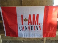 I am Canadian flag 60" x 35"