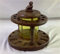 Large vintage cigar pipe holder and humidor