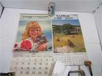 1974 Sussex Merchantile, 1980 H L Hunt calendars
