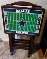 Dallas Cowboys TV Trays w/Stand