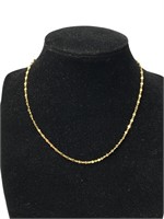 14K Gold Necklace with Unusual Links