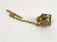 14K Gold Abacus Tie Pin