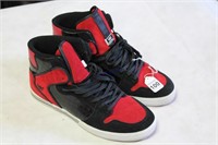 Supra Vaider Black and Red Suede Size 11.5