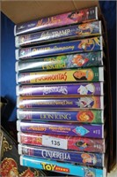 12 Collectible Disney VHS Tapes