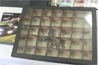 Lot of Cards and Figure Case with Some Pewter