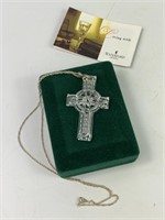 Waterford Crystal Celtic Cross Necklace