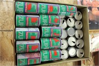 Box of 7UP Steel Cans with US States