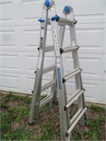 Step/ extension work ladder 5' 3" to 18'
