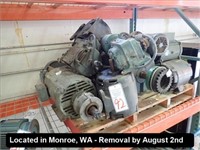 LOT, APPROX (21) ASSORTED ELECTRIC MOTORS ON THIS
