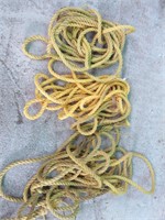 3 sections of 3/4" nylon rope