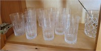 Cut glassware, elk glasses, Waterford crystal...