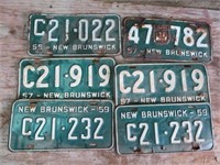 1950's  NB license plates (6)