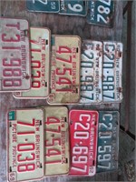 1960'  NB License plates (9)