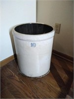 10 gallon crock with contents good ring