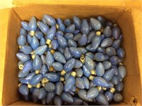 Box of Blue Vintage Christmas Lights, not tested