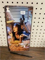 METAL LIC PLATE SIGN - PULP FICTION
