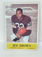 1964 Philadelphia Football - #30 Jim Brown Miscut
