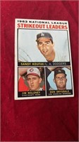 1964 Topps Strikeout Leaders Koufax