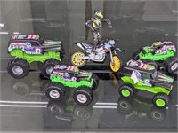 (5) Grave Digger/Motocross Toys