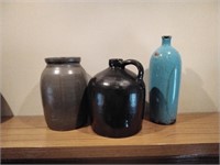 3 Potter pieces. Blue is repaired