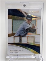 40/49 2018 Immaculate Coll. Mickey Mantle Relic