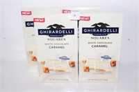 LOT OF 4 GHIRADELLI WHITE CHOCOLATE CARAMEL