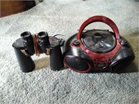 Binoculars and radio