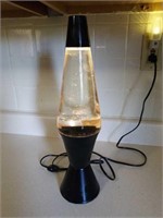 Black lava lamp