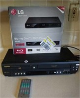 NEW LG Blu-Ray player in box & VHS/DVD