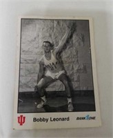 IU memorabilia & B. Leonard basketball card;