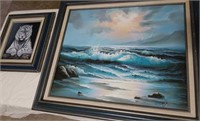 2 paintings on canvas